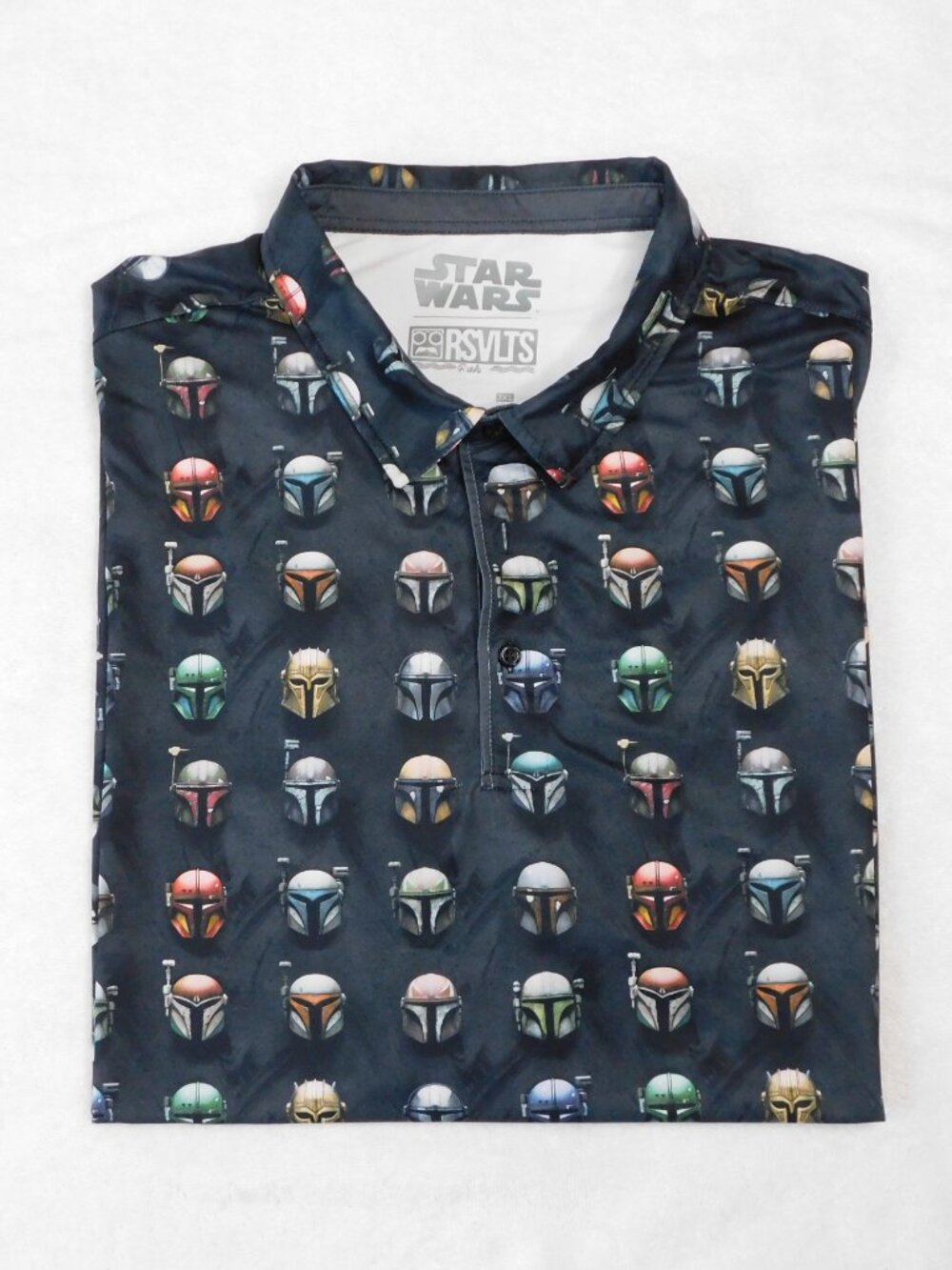 RSVLTS x Star Wars Mandalorian This Is the Way Polo Shirt | Black | GUC | 3XL